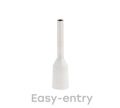 Наконечник штыревой втулочный изолированный НШвИ 0,5-8 (50шт.) EKF PROxima  nhvi-0.5-8  EKF