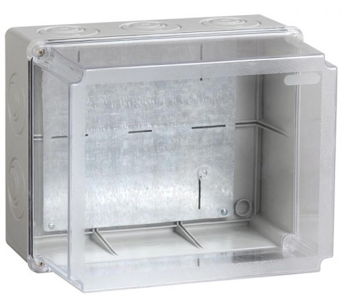 Коробка расп. КМ41348 о/п 240х195х165мм м/пл. IP55 серая  UKO10-240-195-165-K53-55  IEK