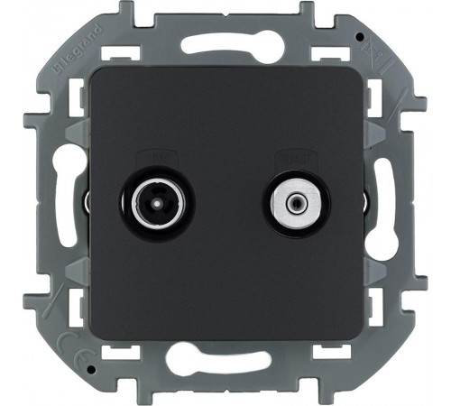 Inspiria Антрацит Розетка телевизионная TV/SAT "звезда" без рамки  673883  Legrand
