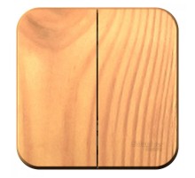 Blanca Ясень О/У с изолирующей пластиной Ясень Выключатель 2-клавишный 10А, 250B  BLNVA105015  SE