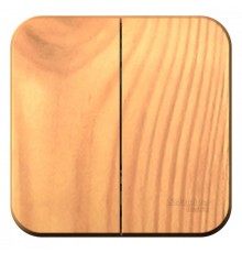 Blanca Ясень О/У с изолирующей пластиной Ясень Выключатель 2-клавишный 10А, 250B  BLNVA105015  SE