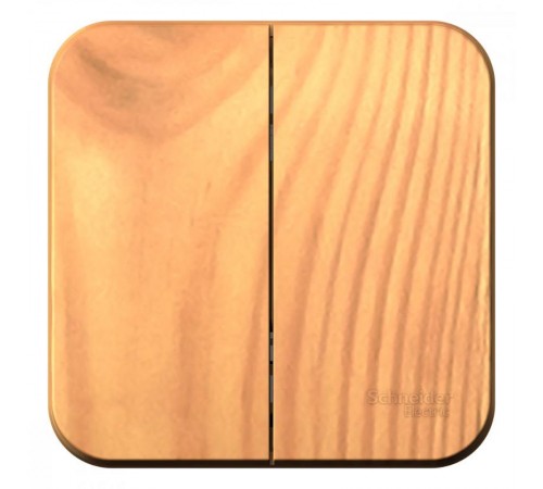 Blanca Ясень О/У с изолирующей пластиной Ясень Выключатель 2-клавишный 10А, 250B  BLNVA105015  SE