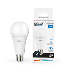 Лампа светодиодная LED 25Вт E27 220В 6500К А67 Elementary  73235  Gauss