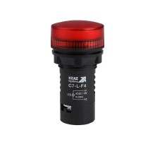 Лампа светодиодная OptiSignal Compact D22 C7-L-F4 красная 110 В AC/DC XB7EV04GP  362156  КЭАЗ