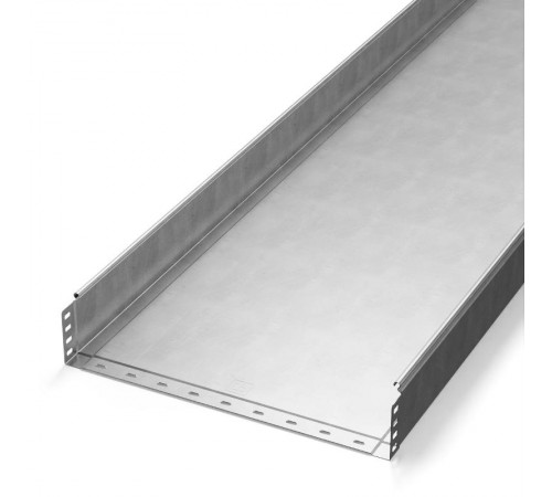 Лоток неперфорированный Стандарт INOX (AISI 304) 500х100х3000 (1,0 мм) (3 м/уп)  PR16.2322  Промрукав