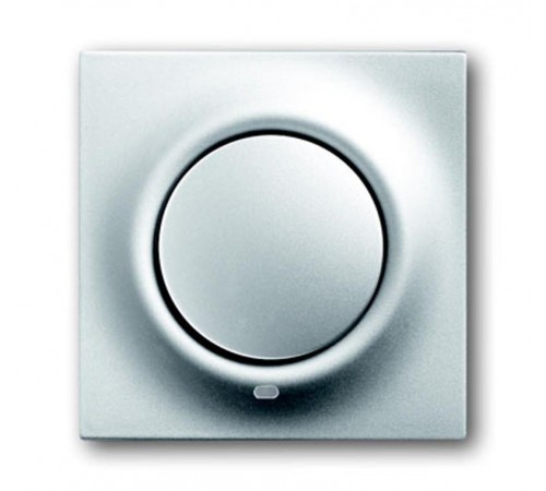 Клавиша для механизма 1-клавишного выкл./перекл./кнопки, с красной линзой серия impuls, цвет серебристый металлик  1753-0-0077   2CKA001753A0077  A