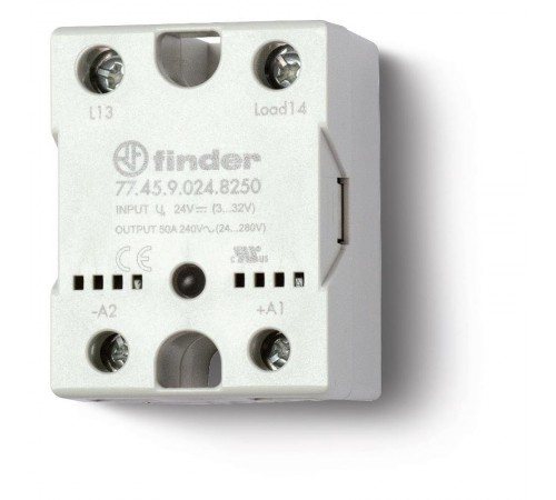 Твердотельное реле; выход 40А (48...600В АС); питание 230В AC; Функция "Включ.при пересечении нуля"; монтаж на панель  774582308650PAS  Finder