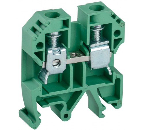 Клемма винтовая КВИ-10мм2 зеленая  YZN30-010-K06  IEK