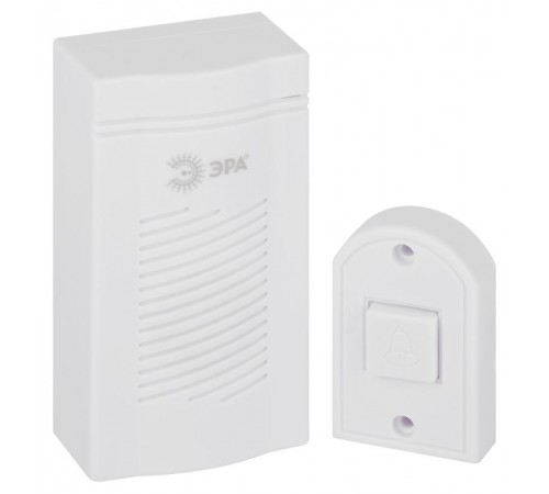 Звонок дверной ЭРА D50 проводной, белый, 1 мелодия  Б0052882  ЭРА