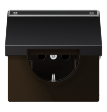 SCHUKO розетка с крышкой и полем для надписи  AL1520NAKLD  Jung