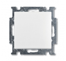 ABB Basic 55 Альп. белый Выключатель кнопочный 1-клавишный, НО контакт  1413-0-1080   2CKA001413A1080  ABB