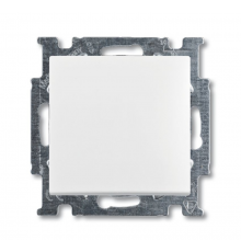 ABB Basic 55 Альп. белый Выключатель кнопочный 1-клавишный, НО контакт  1413-0-1080   2CKA001413A1080  ABB