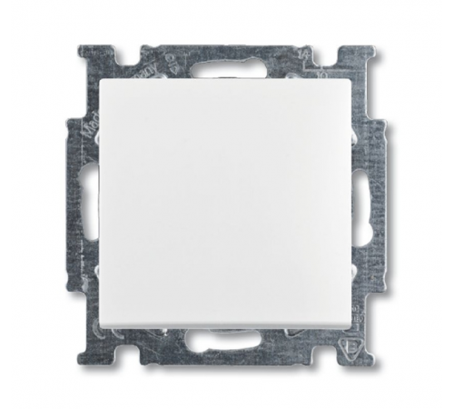 ABB Basic 55 Альп. белый Выключатель кнопочный 1-клавишный, НО контакт  1413-0-1080   2CKA001413A1080  ABB