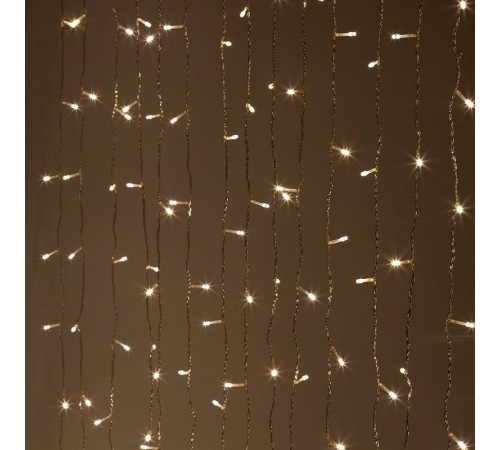 Гирлянда световая  Занавес 3*3 м, ЕNIG - 400W  , 400 диодов, теплый белый, 8 режимов, 220V, IP20  Б0051873  ЭРА