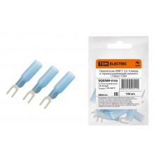 Наконечник НВИ-Т 2,5-4 вилка в термоусаживаемой манжете (100шт)  SQ0589-0104  TDM