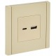 FORTE&PIANO Розетка USB A+C 18Вт FP451 ваниль  FP-U22-018-K10  IEK