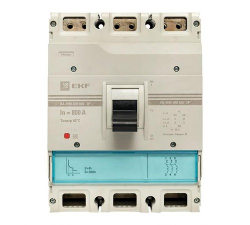 Выключатель автоматический ВА-99М-ОМ 800/800А 3P 35кА  mccb99-800-800m-om   EKF