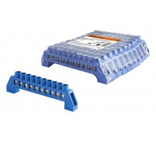Шина "N" нулевая в изоляторе 6х9мм 10 групп никелированная  SQ0801-0319  TDM