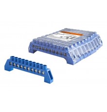 Шина "N" нулевая в изоляторе 6х9мм 10 групп никелированная  SQ0801-0319  TDM