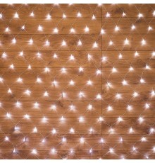 Гирлянда Сеть 1,5х1,5 м, прозрачный ПВХ, 96 LED белый  215-105  NEON-NIGHT