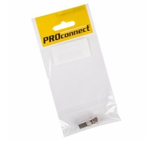 Переходник антенный, (штекер F - штекер TV), (1шт.) (пакет) PROconnect  05-4361-4-7  PROconnect