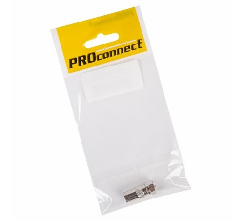 Переходник антенный, (штекер F - штекер TV), (1шт.) (пакет) PROconnect  05-4361-4-7  PROconnect