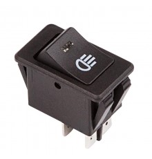 Выключатель клавишный 12V 35А (4с) ON-OFF с синей LED подсветкой  36-4443  REXANT