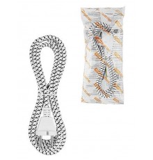 Шнур сетевой с вилкой в тканевой оплетке ПВС 2x0,75мм2 1,8м, 1400 Вт б/з белый  SQ1305-0091  TDM