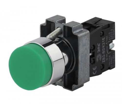 Кнопка управления LAY5-BL31 без подсветки зеленая 1з (20/200/6000)  Б0045671  ЭРА