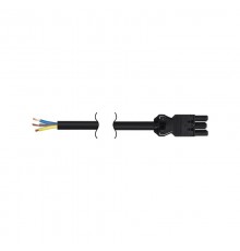 Simon Connect Кабель 2м 3x2,5мм, разъёмы  Quick Connection "мама" - "free-end" 3 контакта, графит  CR4020-14  Simon