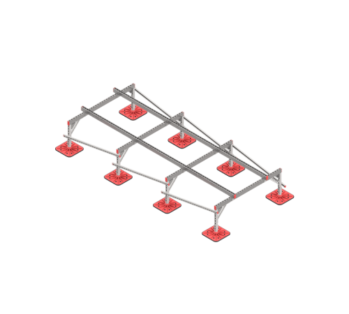Опорная конструкция для установки оборудования TECHNORAPTOR FOOT 1500х3500  KM-TR-F-SSEI-1500-3500  КМ - профиль