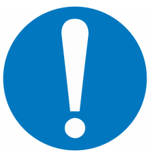 Знак M 11 "Общий знак (прочие предписания)" ф200 мм, пластик ГОСТ Р 12.4.026-2001  pn-m-11  EKF