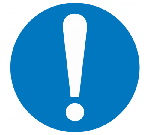 Знак M 11 "Общий знак (прочие предписания)" ф200 мм, пластик ГОСТ Р 12.4.026-2001  pn-m-11  EKF