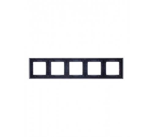 ABB Levit Антрацит / дымчатый чёрный Рамка 5-ая  3901H-A05050 63W  2CHH015050A6063  ABB