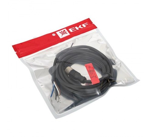 Кабель-разъем М12 4-PIN прямой PLG-12-4-2 PLG-12-4-2 EKF