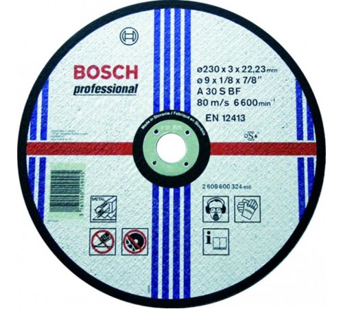 Отрезной круг Expert по металлу 230 x 3мм, прямой  2608600324  BOSCH