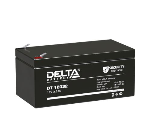 Аккумуляторная батарея ОПС серии DT 12032 12В/3,3Ач  DT 12032  DELTA