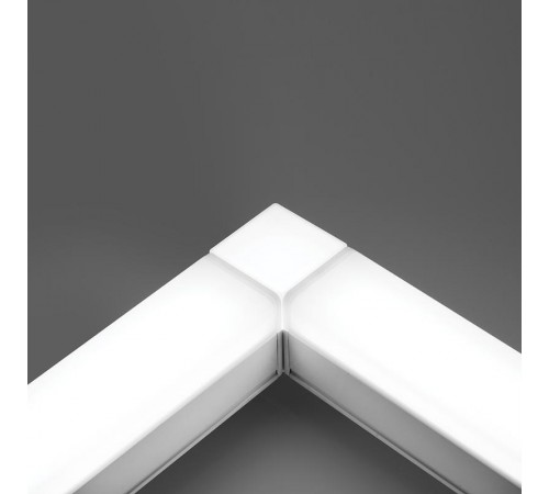 Светильник стыкующий квадрат для линейной системы 3W 300Lm 6500K, пластик, белый 50*50*55мм AL4021  41687  FERON