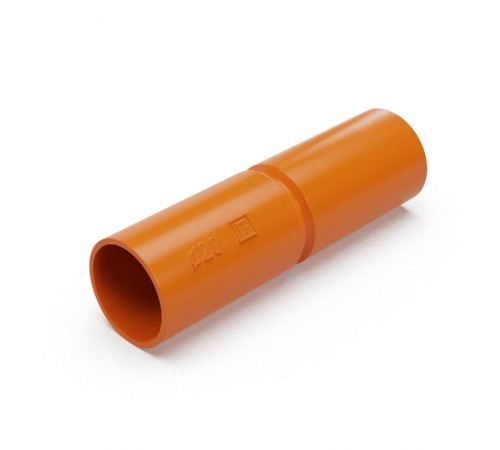 Патрубок-муфта оранжевая d20 мм (10шт/800шт уп/кор)  PR13.02464  Промрукав