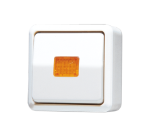 Выключатель контрольный для накладного монтажа универсальный; белый  606KOAWW  Jung