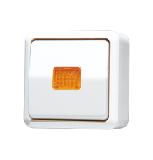 Выключатель контрольный для накладного монтажа универсальный; белый  606KOAWW  Jung