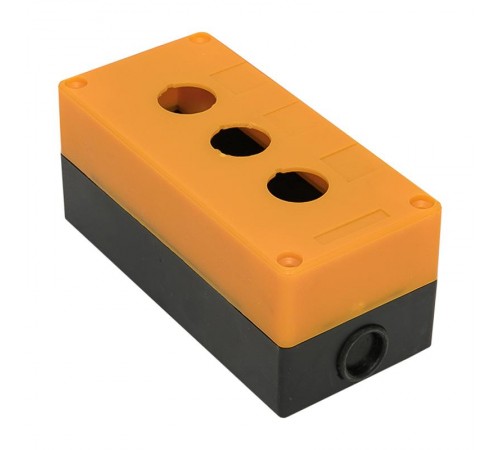 Корпус КП103 пластиковый 3 кнопки желтый EKF PROxima  cpb-103-o  EKF