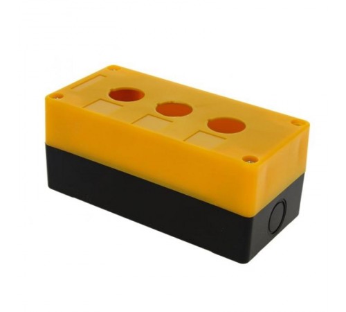 Корпус КП103 пластиковый 3 кнопки желтый EKF PROxima  cpb-103-o  EKF