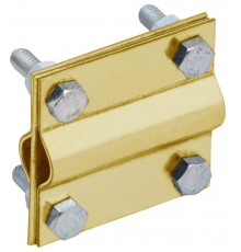 Зажим заземл. крест. стержень-стержень латунь  ZGC43-40-1-16  IEK