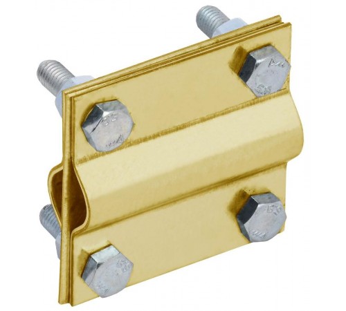 Зажим заземл. крест. стержень-стержень латунь  ZGC43-40-1-16  IEK