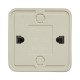 Рим Розетка 1-местная 16А с заземлением белая EKF  ENR16-028-10  EKF