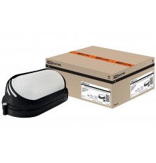 Светильник пылевлагозащищенный под лампу для ЖКХ НПБ1407 черный/овал ресничка 60Вт IP54  SQ0303-0054  TDM