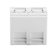 Вставка 45x45 для 2 модулей Keystone, наклонная (аналог Mosaic), белый  RNW452AWH  DKC