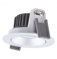 Светильник светодиодный ДВО-8Вт 3000K 8(6/4)Вт 680(80/50%)лм CRI90 управляемый регулируемый серый SPOT    4058075799707  LEDVANCE