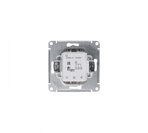 AtlasDesign Алюминий Выключатель 3-клавишный сх.1+1+1, 10АХ, механизм  ATN000331  SE